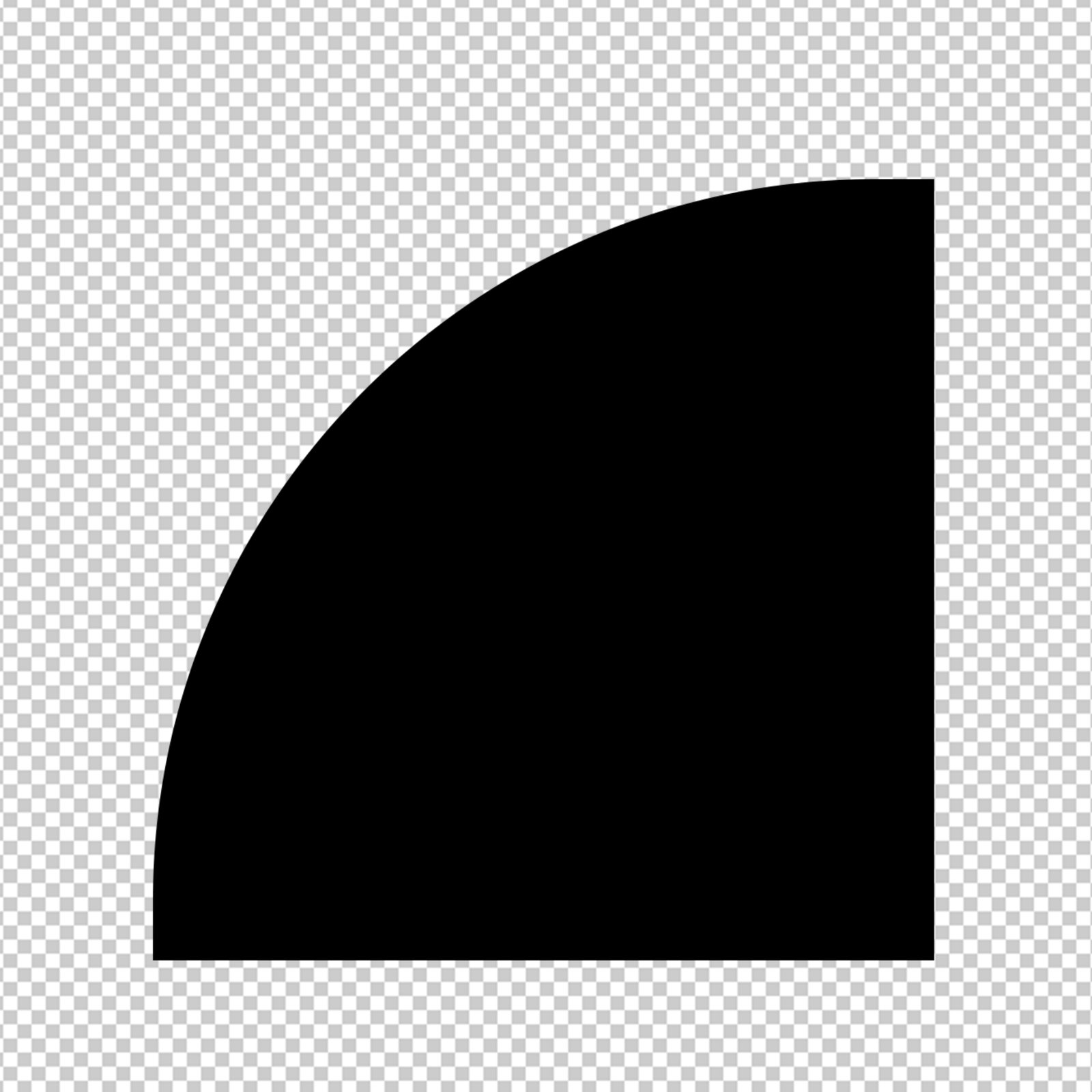 Abstract Solid Black Rectangle Shape With Transparent Background