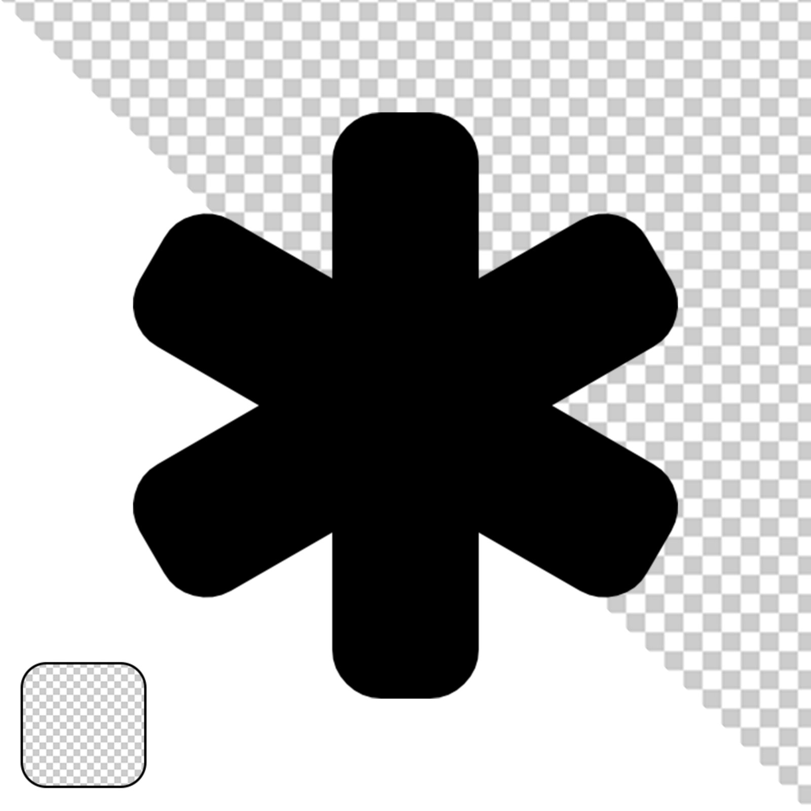 Basic Solid Black Square Shape Transparent PNG Element