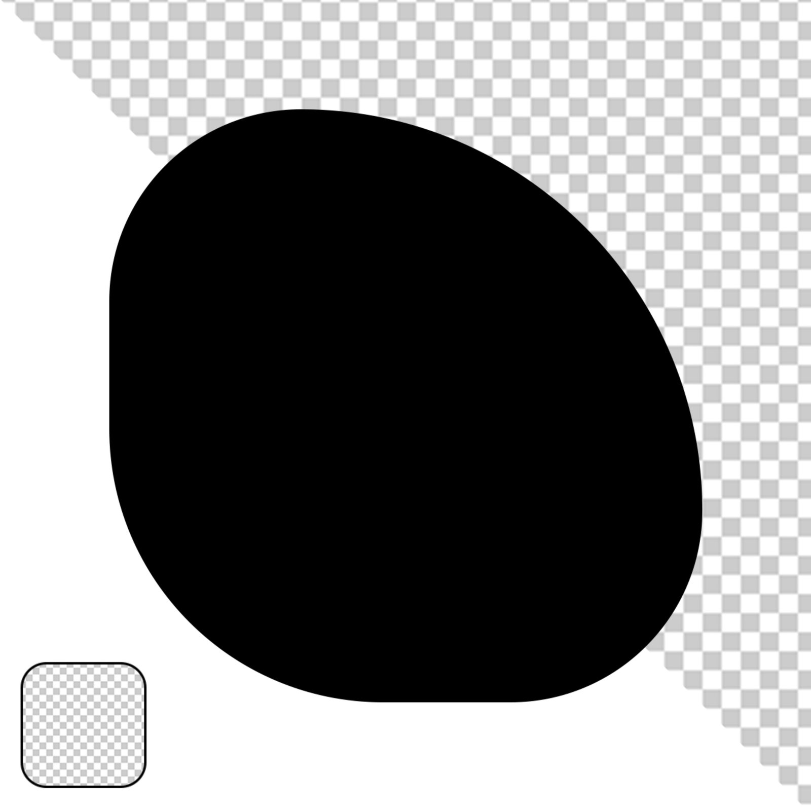 Black Rectangle Shape Transparent PNG Design Element