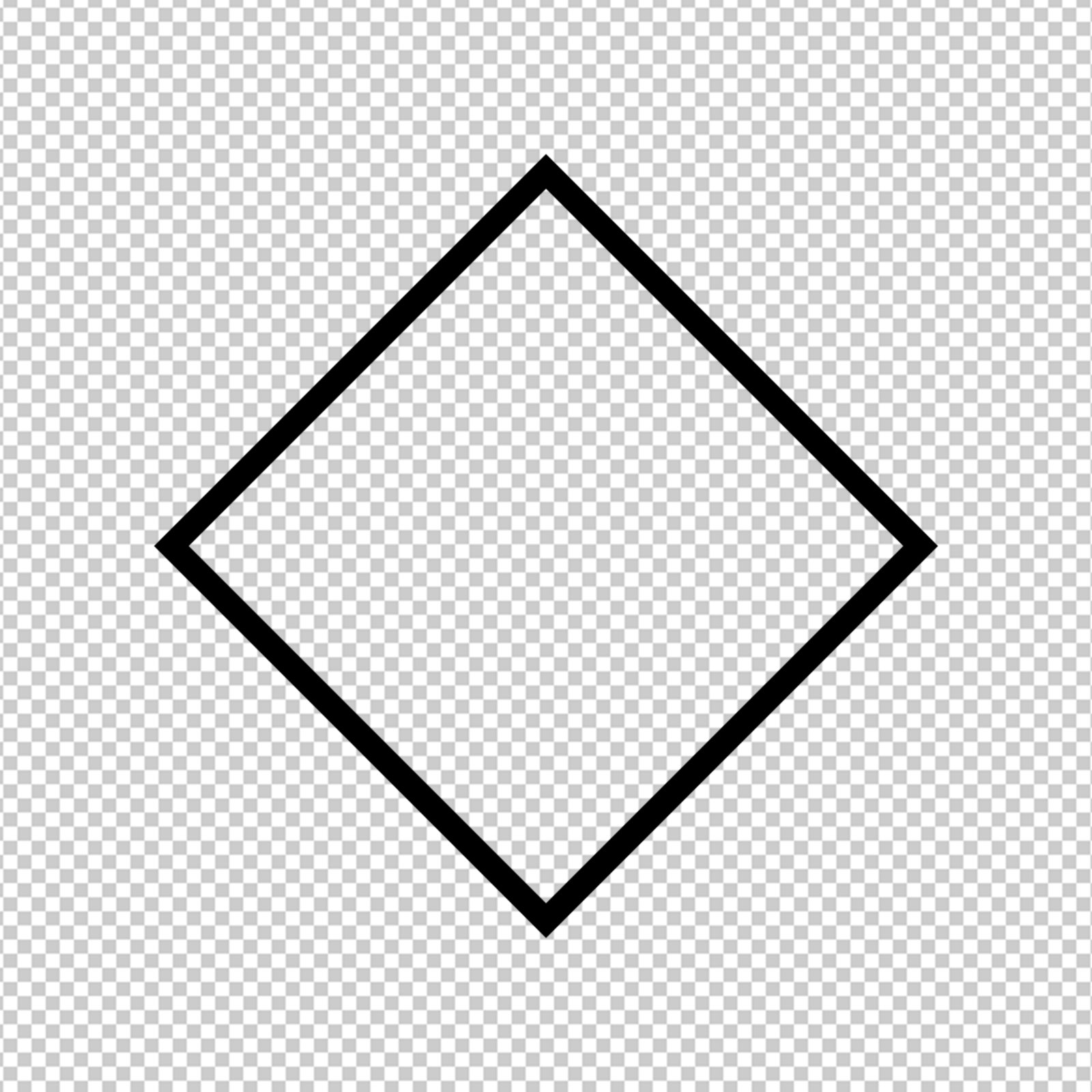 Black Rectangle Shape With Transparent Background For Design Element