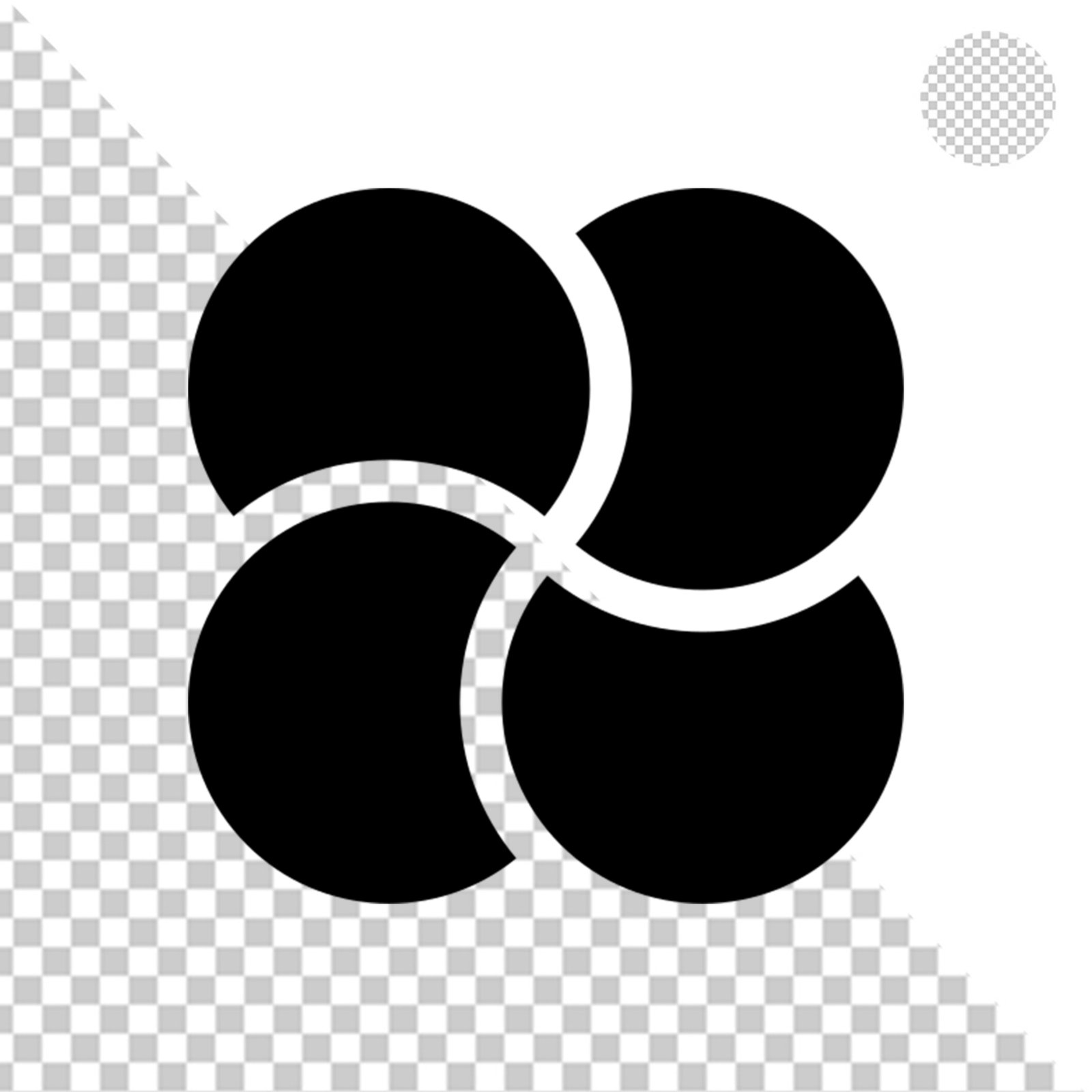 Black Square Geometric Shape Cutout PNG With Transparent Background