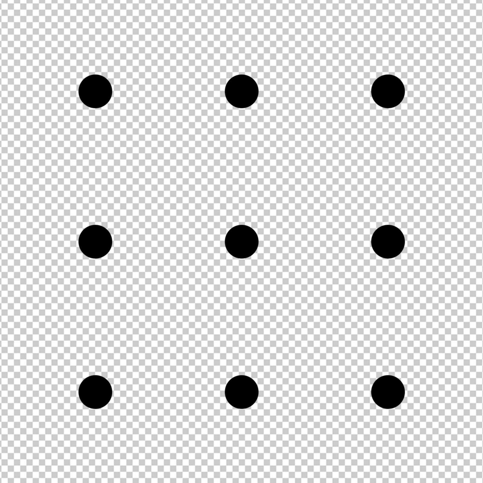 Black Square Geometric Shape With Transparent Background