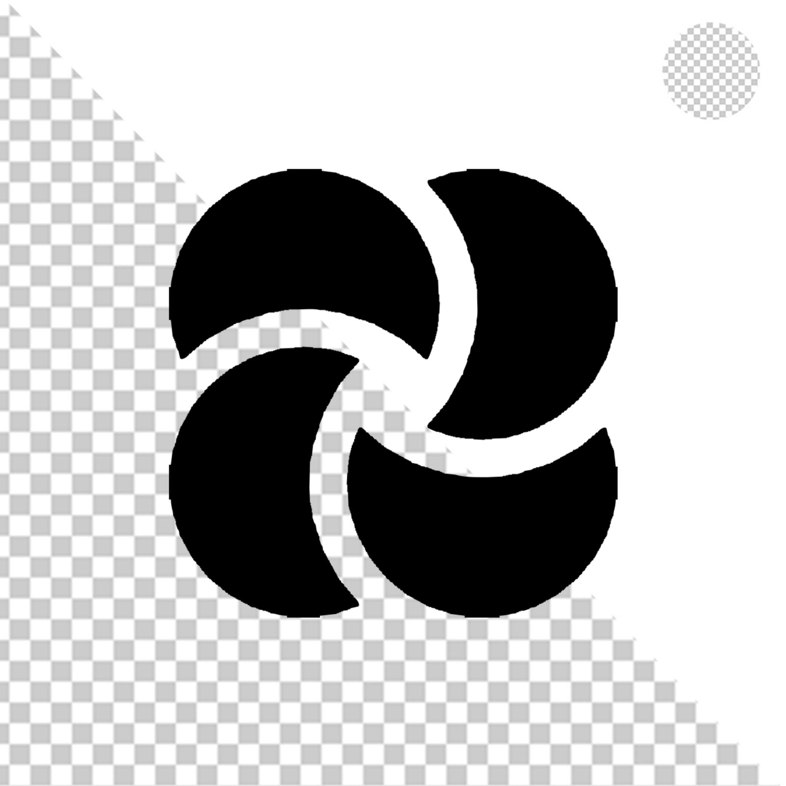 Black Square Transparent Geometric Shape Design Element