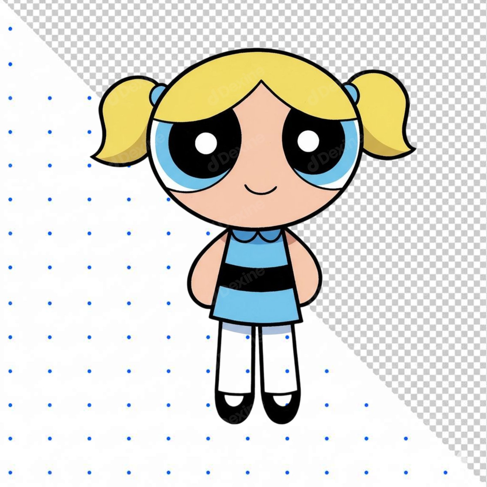 Cute Cartoon Girl Bubbles With Transparent Background PNG