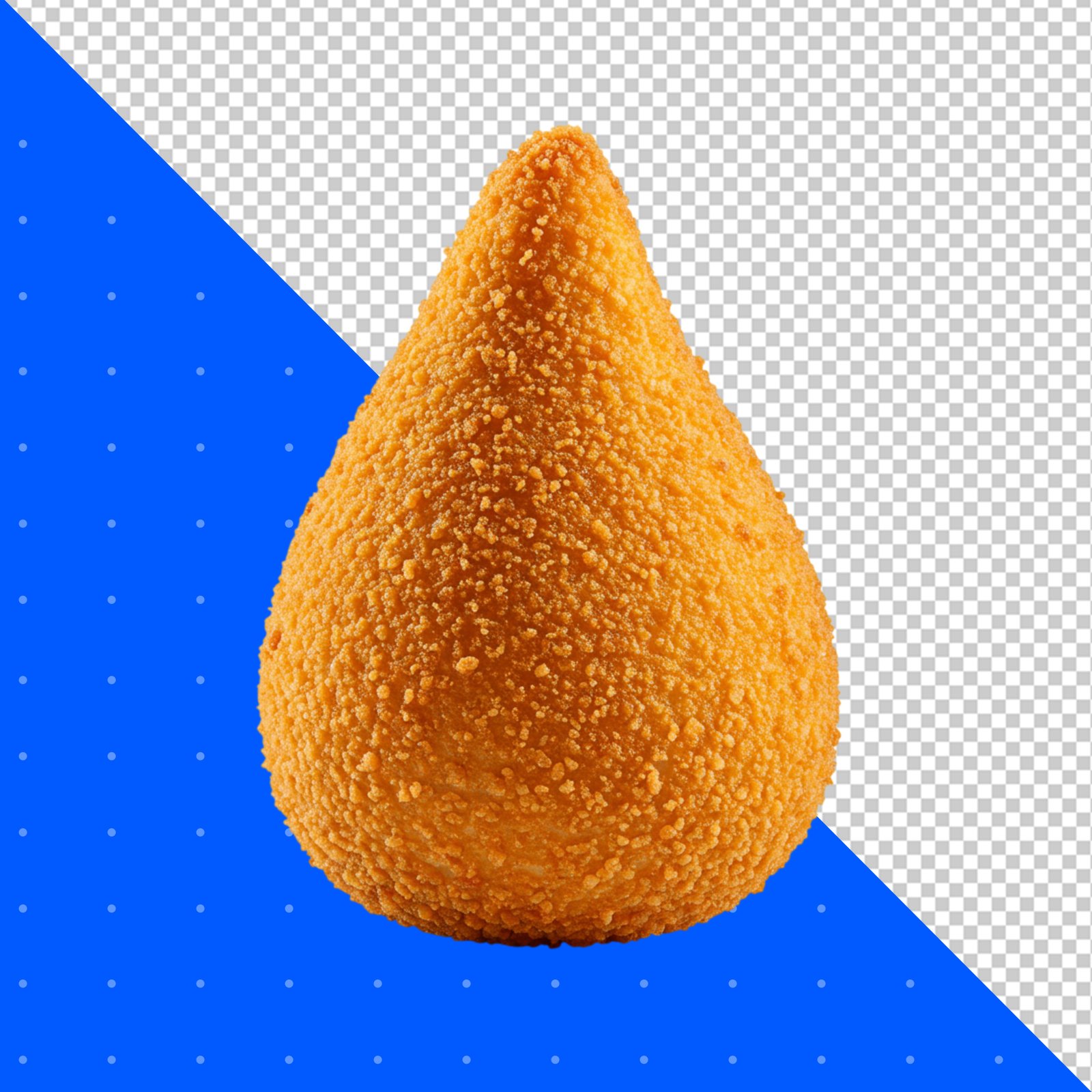 Delicious Golden Fried Coxinha Brazilian Snack Transparent Background PNG