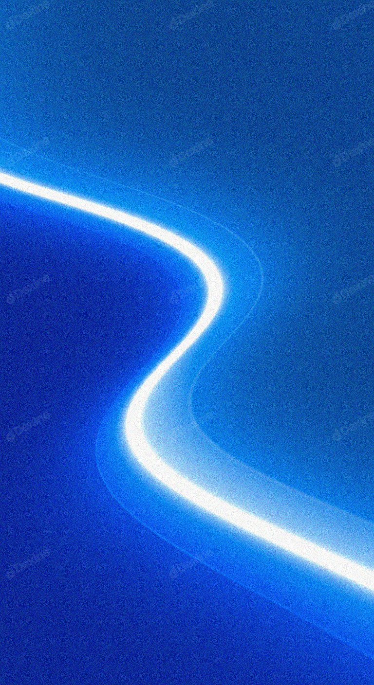 Dynamic Blue Abstract Background With Luminous Wavy Line