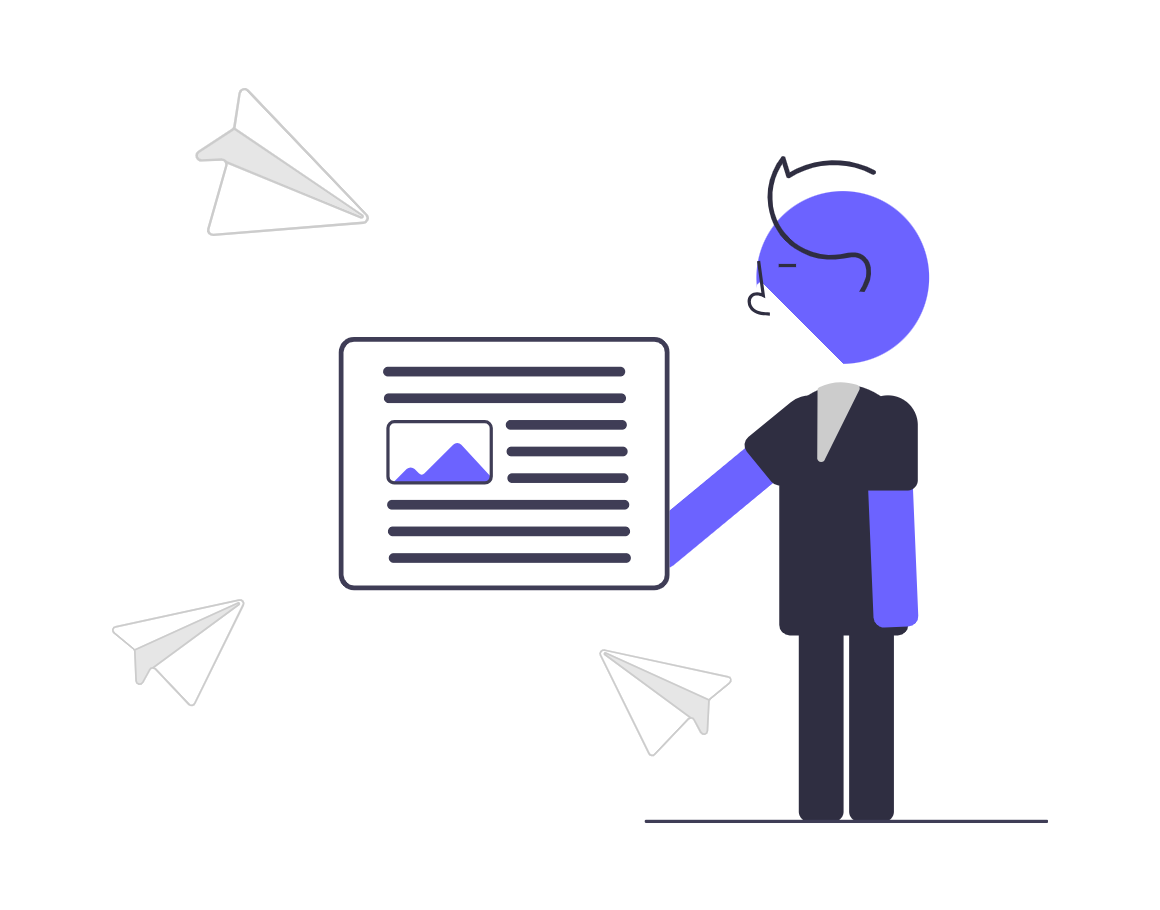 Flat Design Illustration Of Digital Content Sharing And Communication