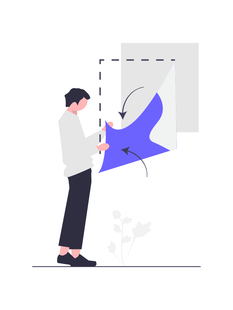 Flat Illustration Of A Person Updating Or Customizing Digital Content