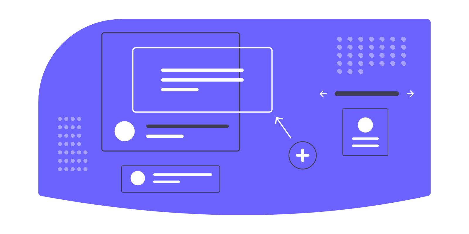 Flat Minimalist UI UX Design Elements Vector Illustration