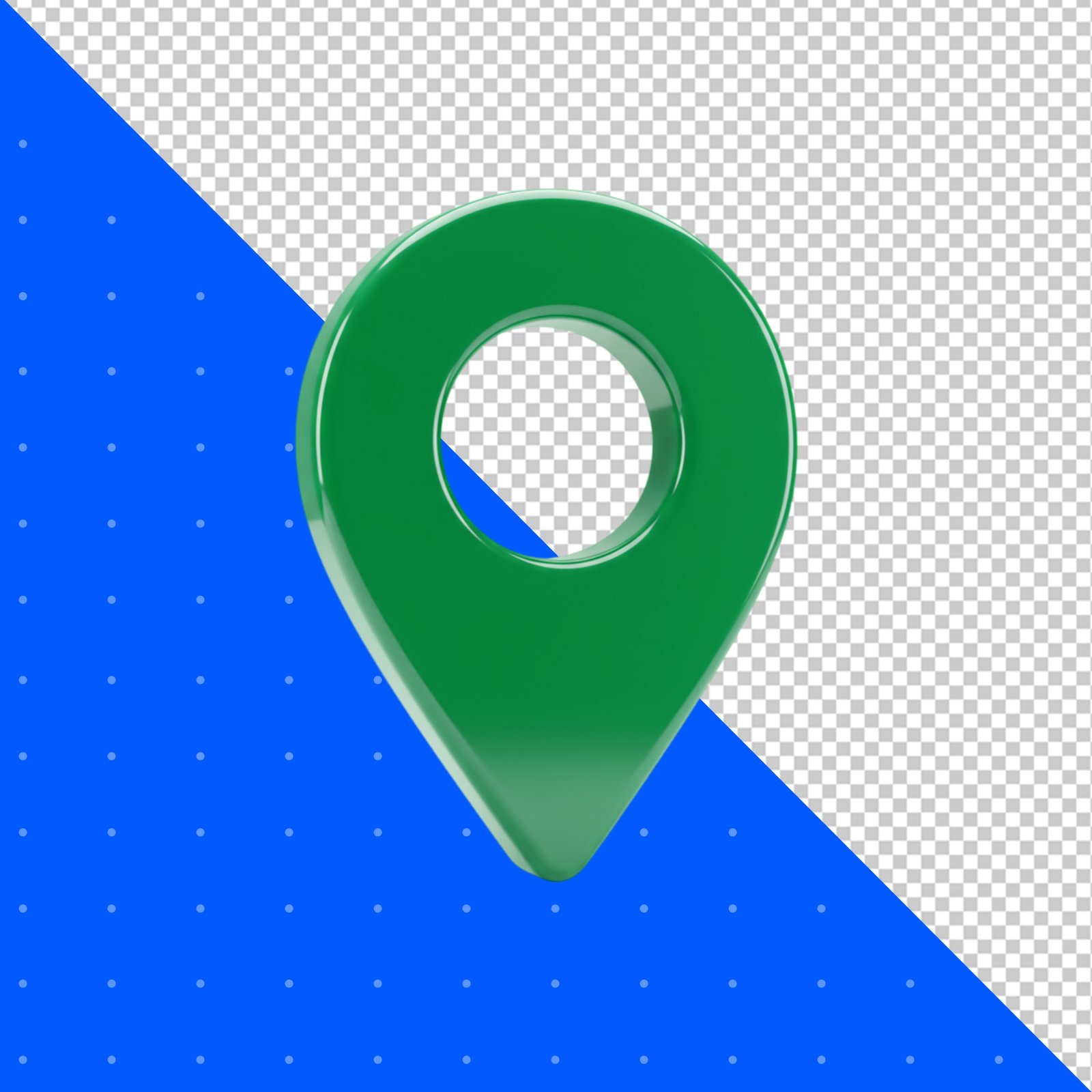 Green 3D Location Pin Icon Transparent PNG For Maps Navigation