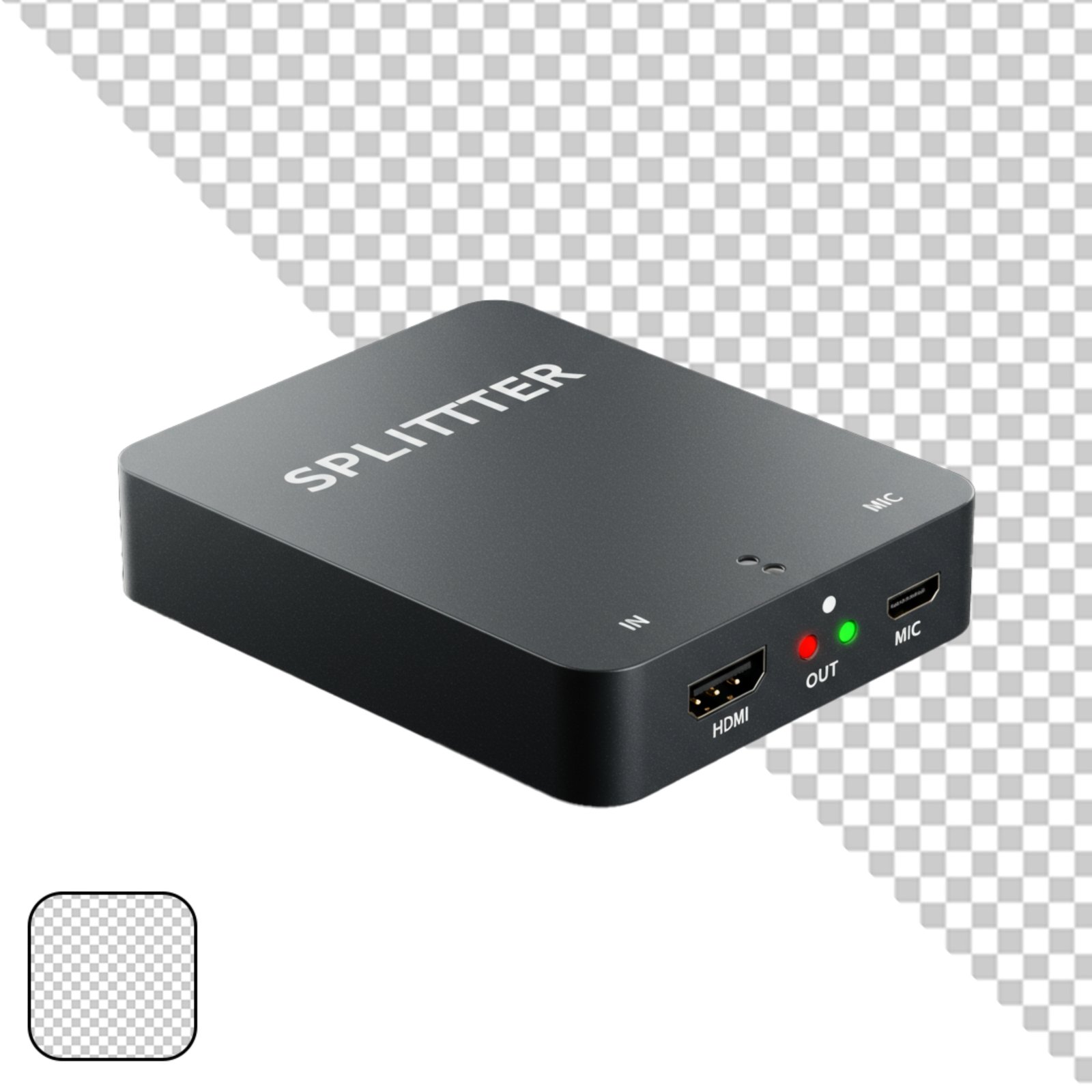 HDMI Audio Video Splitter Device Transparent PNG For Technology Designs