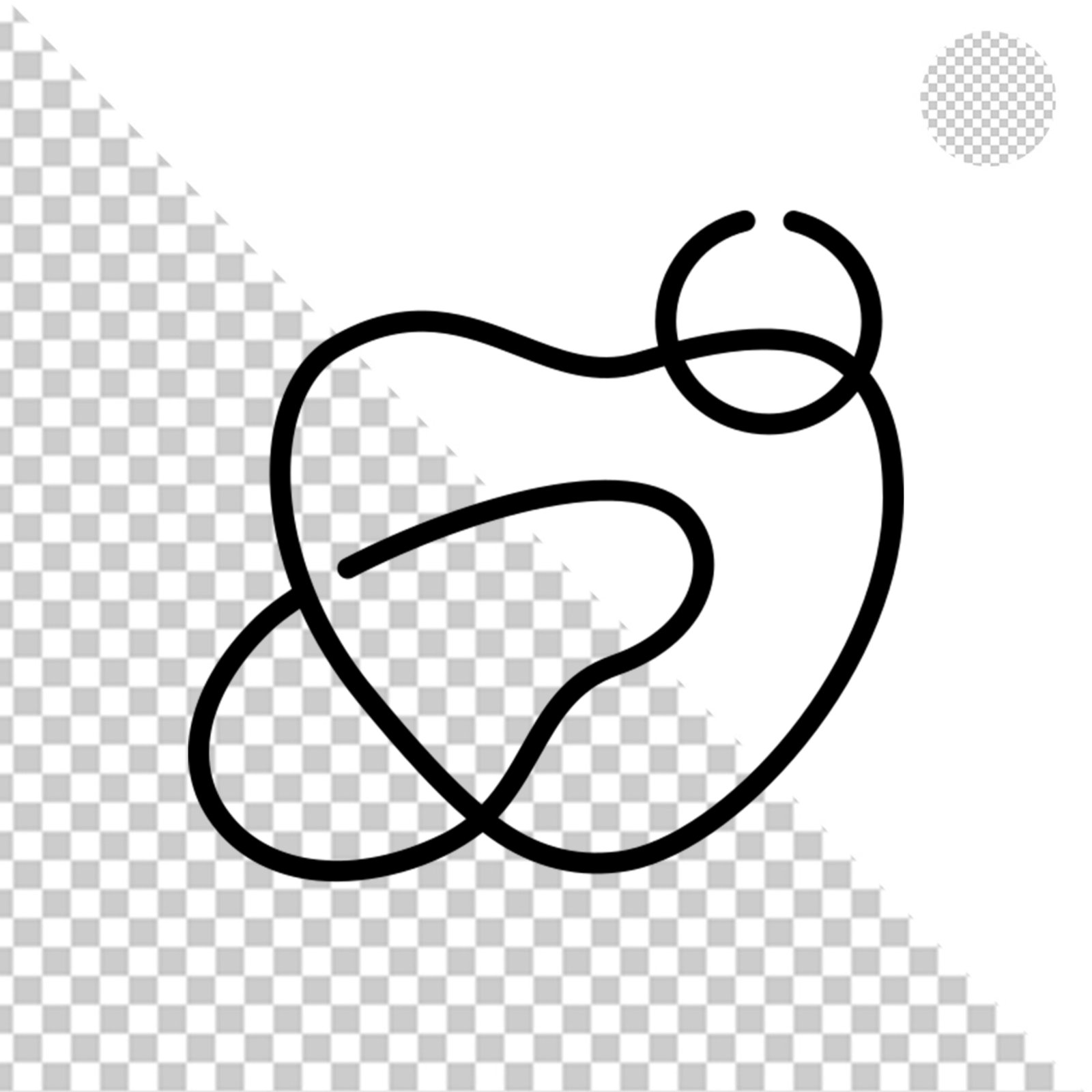 Isolated Black Square Graphic With Transparent Background