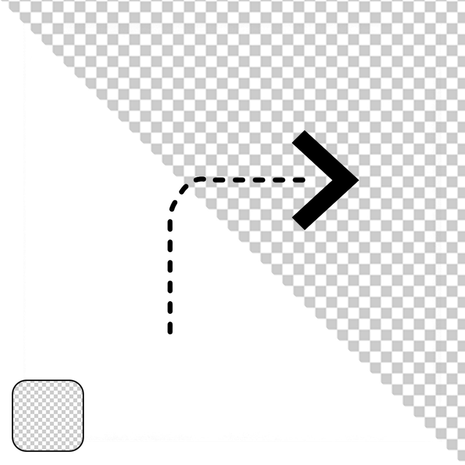 Minimal Black Abstract Design Element PNG With Transparent Background