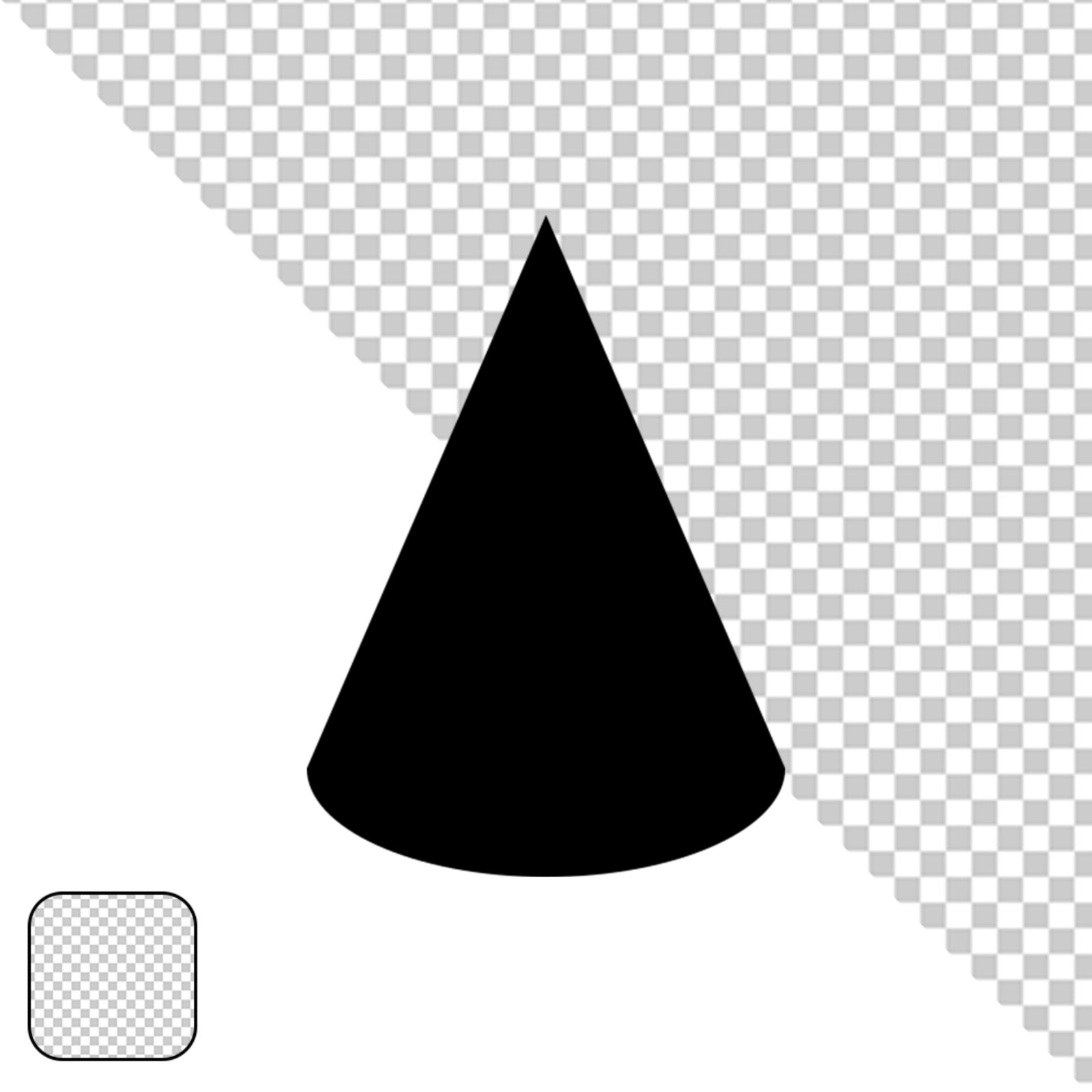 Minimal Black Square Shape Design Element Transparent PNG