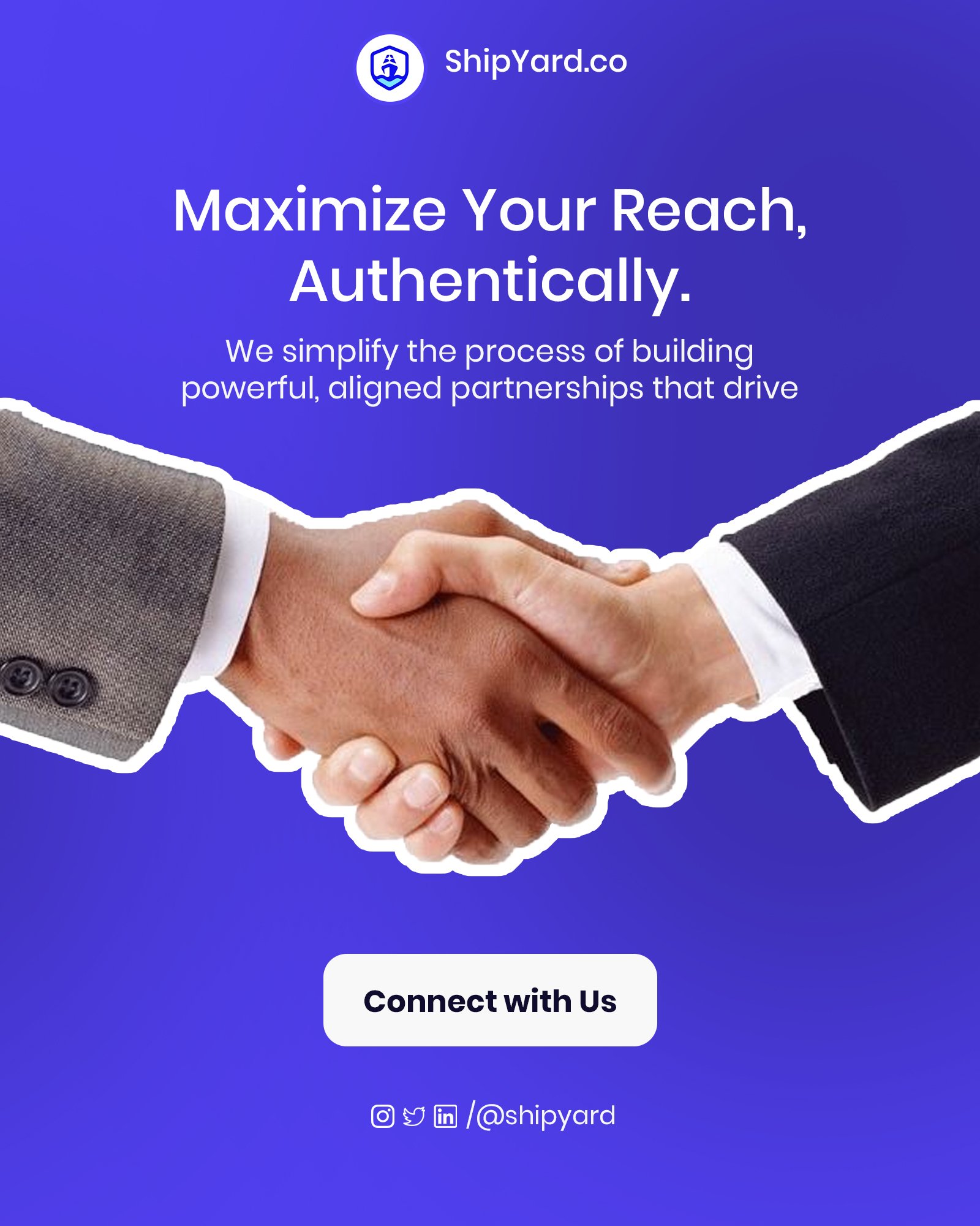 Modern Business Partnership Networking Social Media Post Template