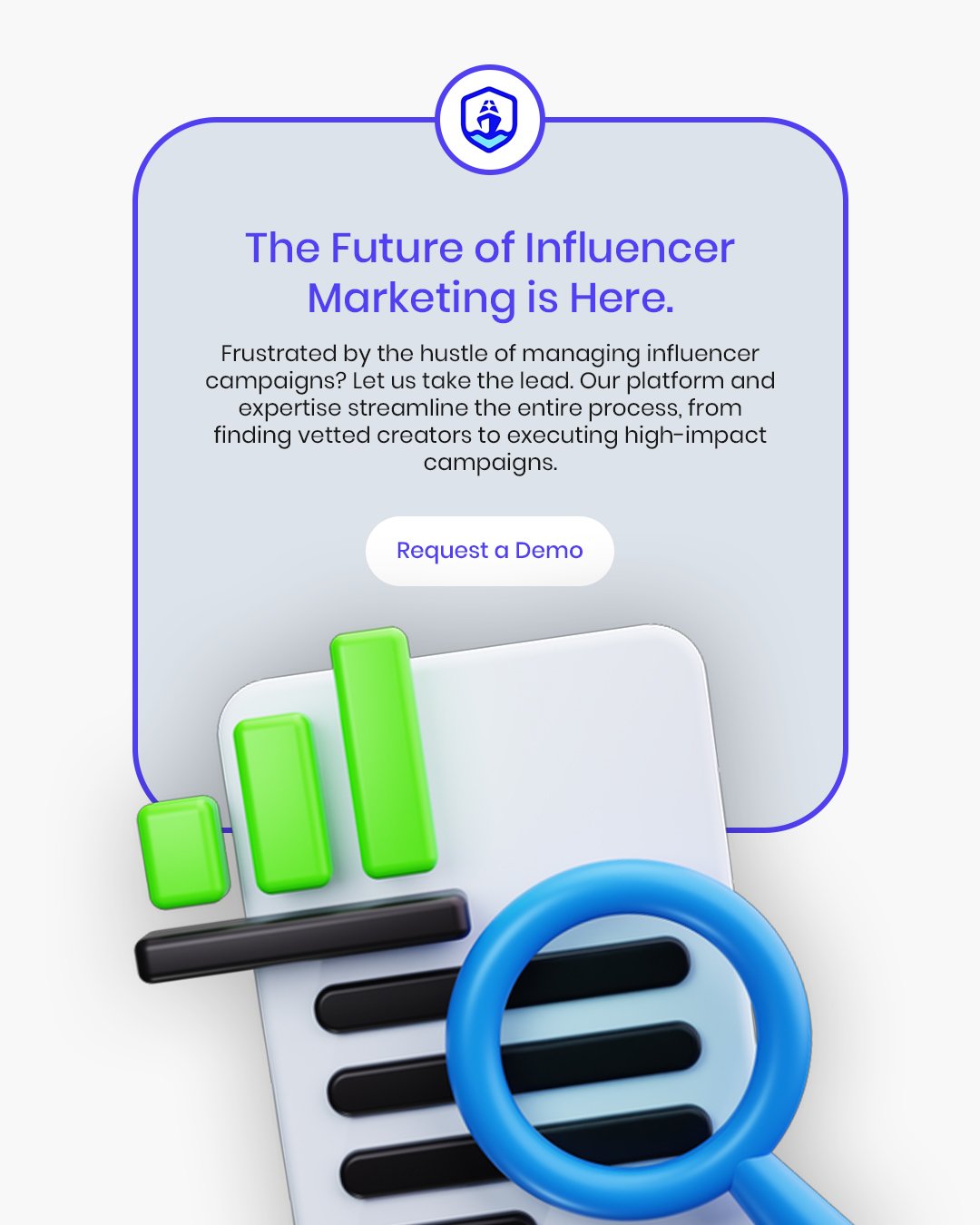 Modern Influencer Marketing Platform Interface UI Design Template
