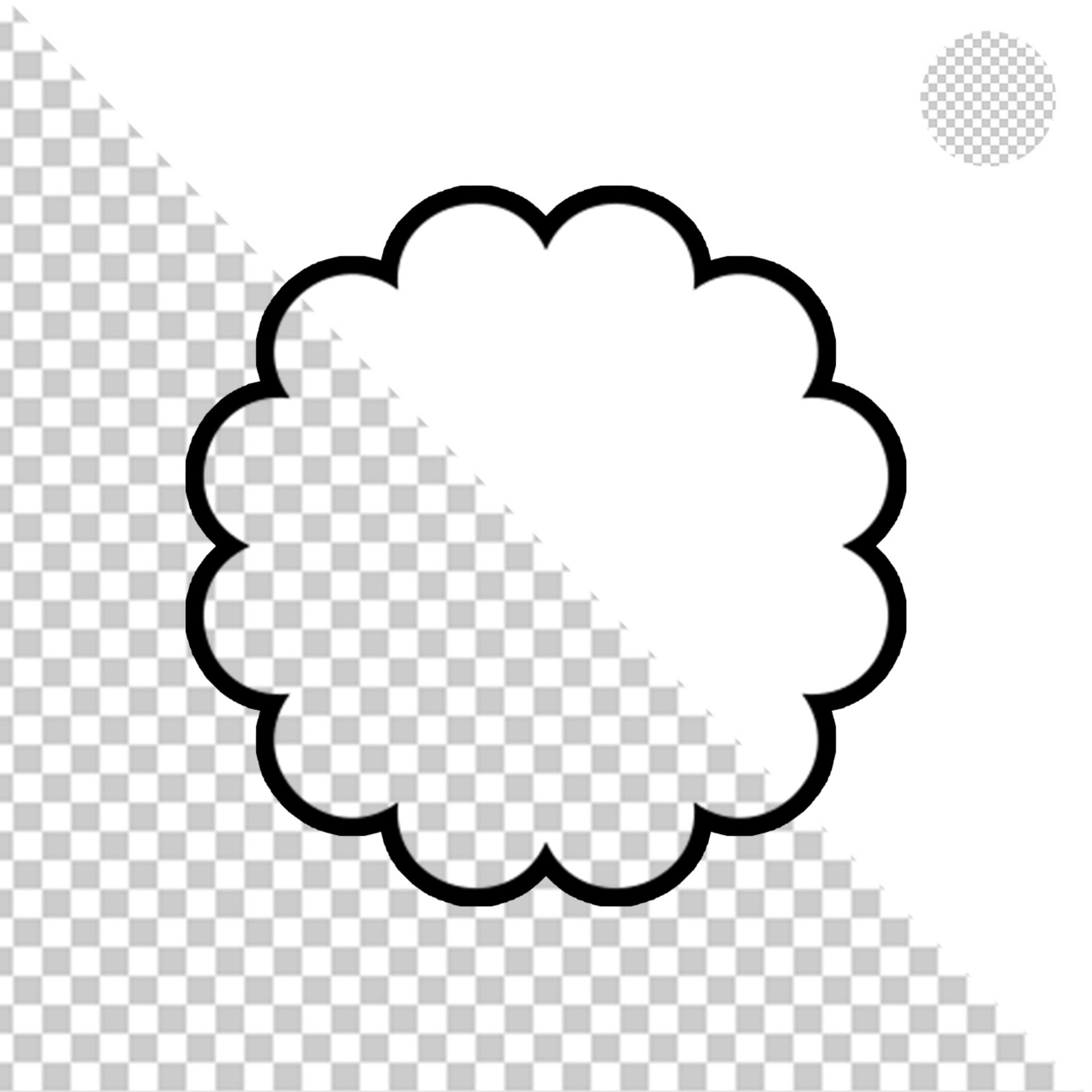 Simple Black Square Shape Cutout PNG With Transparent Background