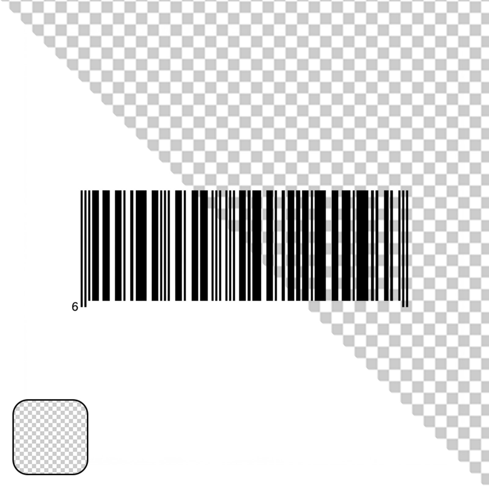 Solid Black Abstract Design Element With Transparent Background