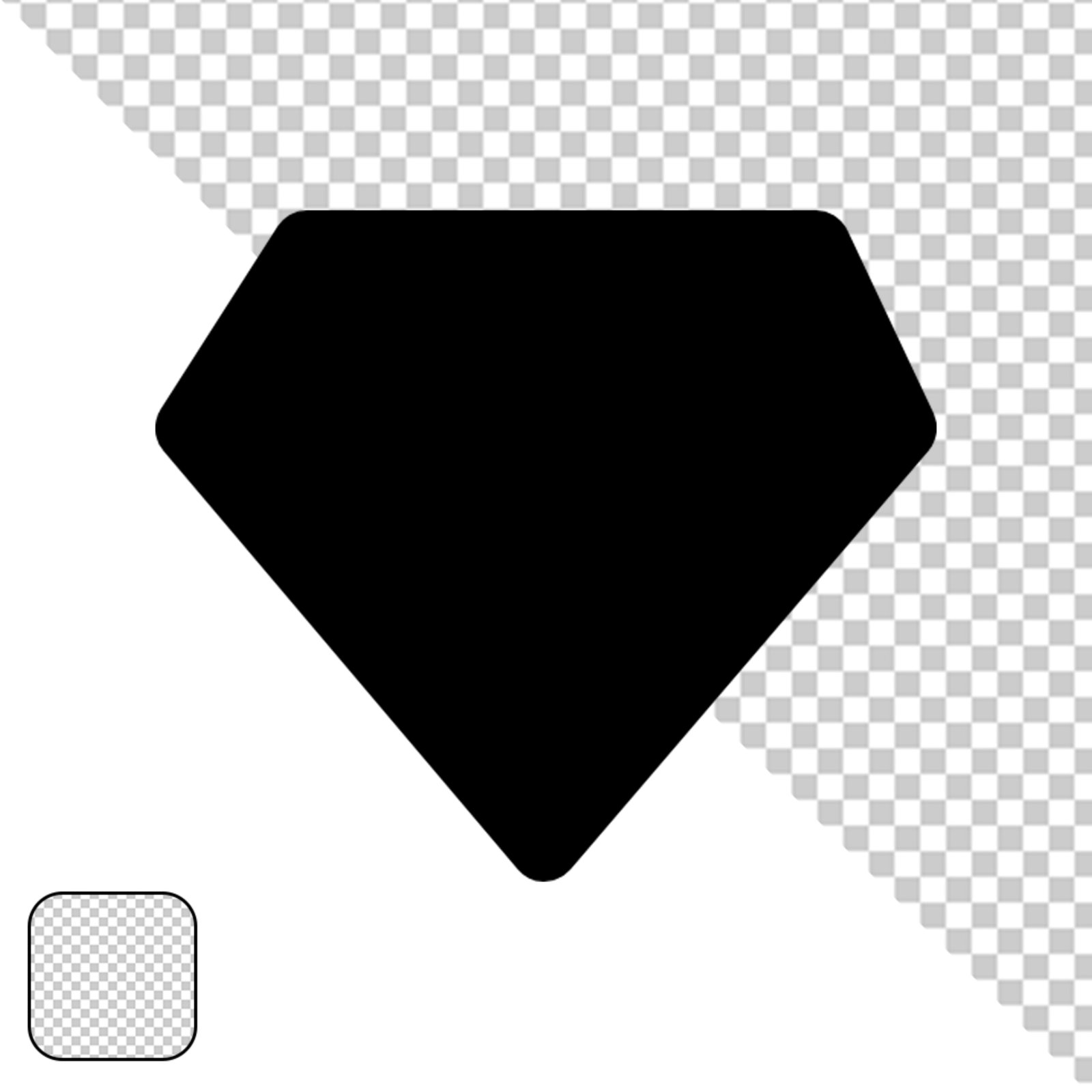 Solid Black Rectangle Shape For Design Isolated Transparent PNG