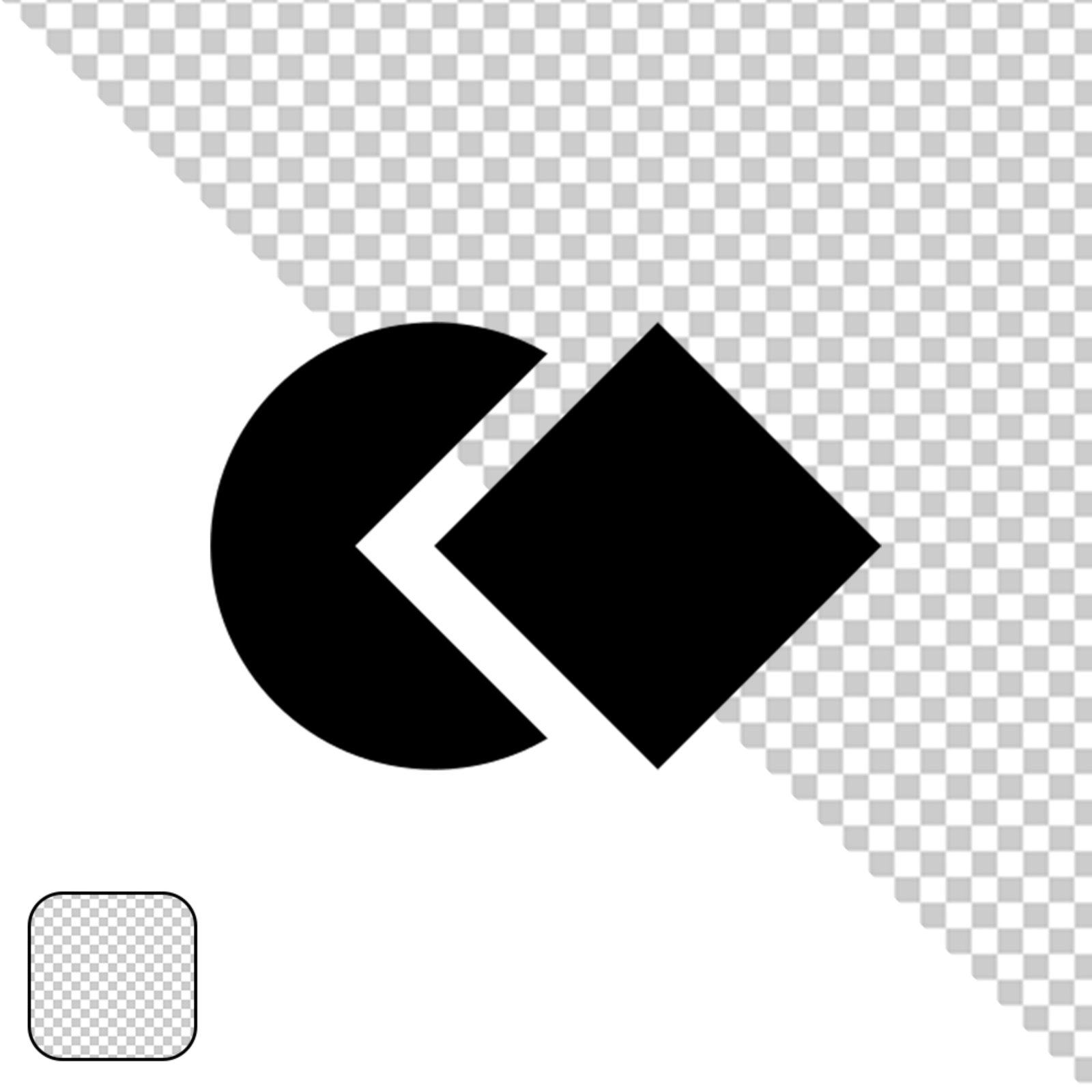 Solid Black Rectangle Shape For Design With Transparent Background