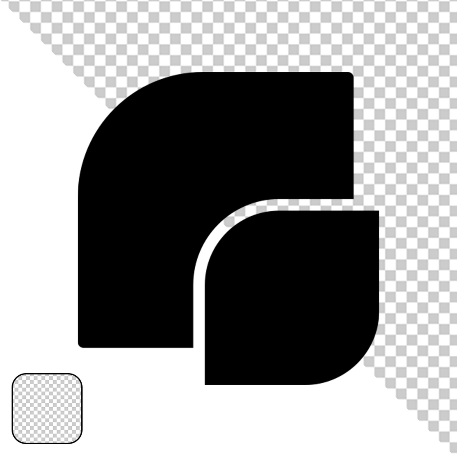 Solid Black Rectangle Shape With Transparent Background 442081