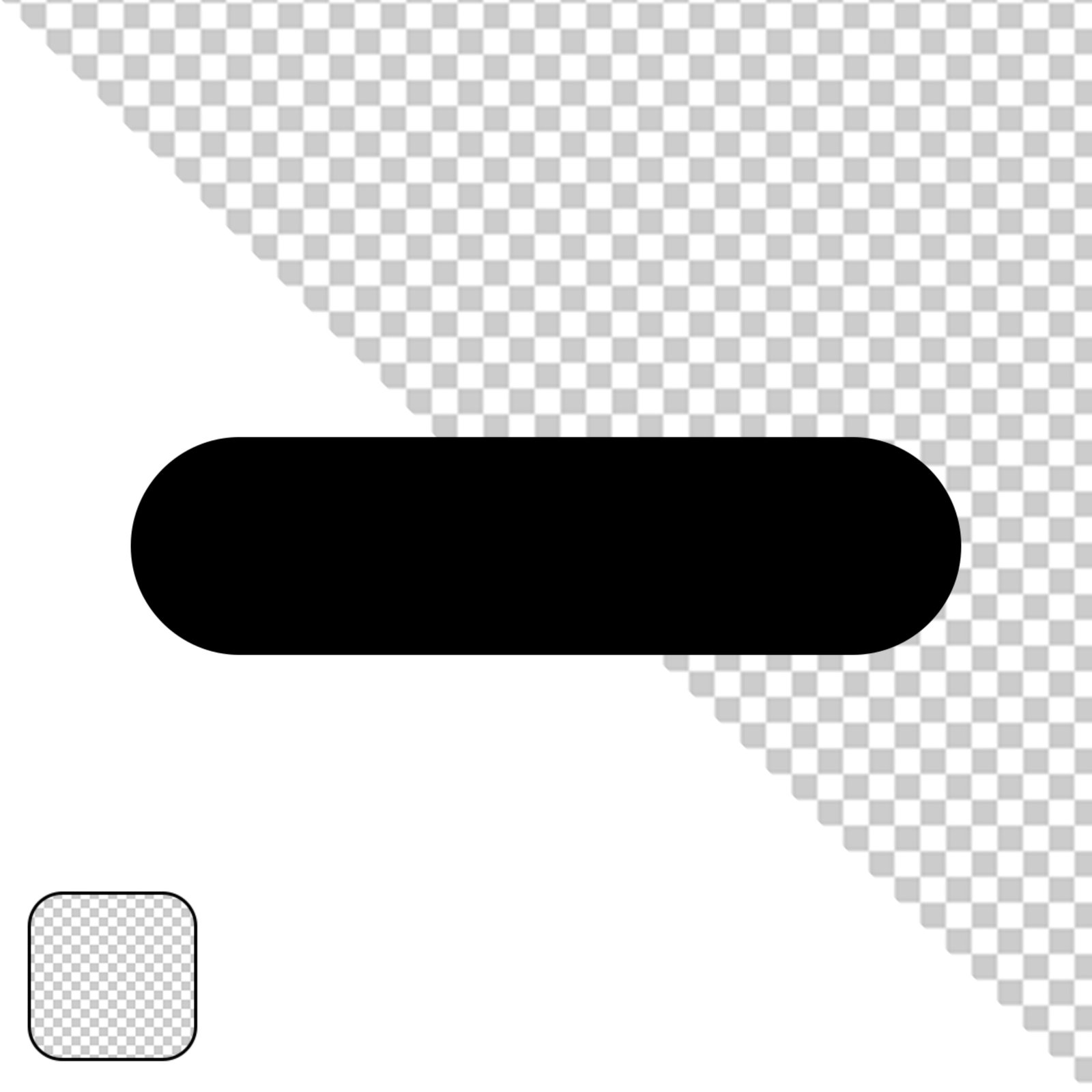 Solid Black Rectangle Shape With Transparent Background PNG 476461