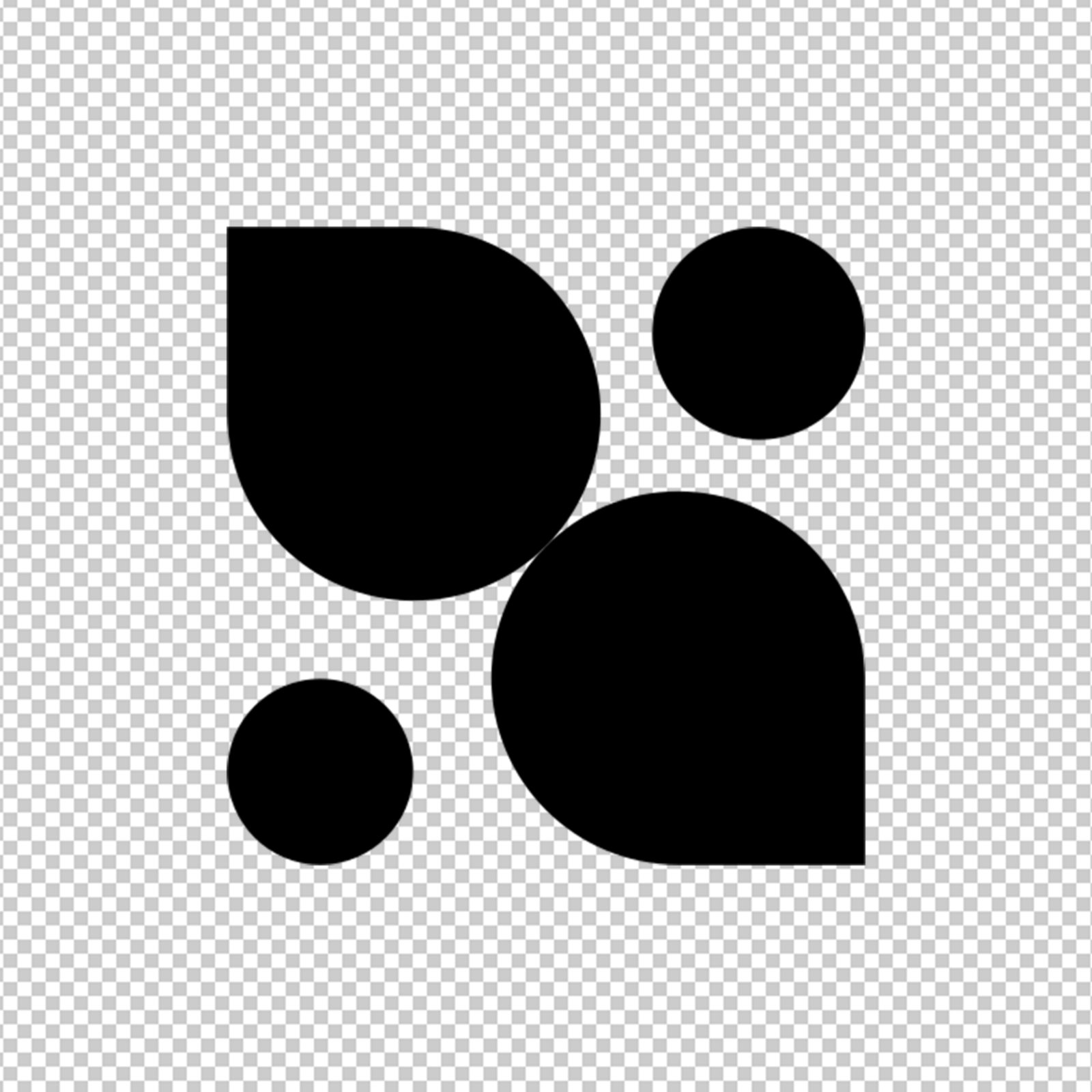 Solid Black Square Design Element With Transparent Background 856476