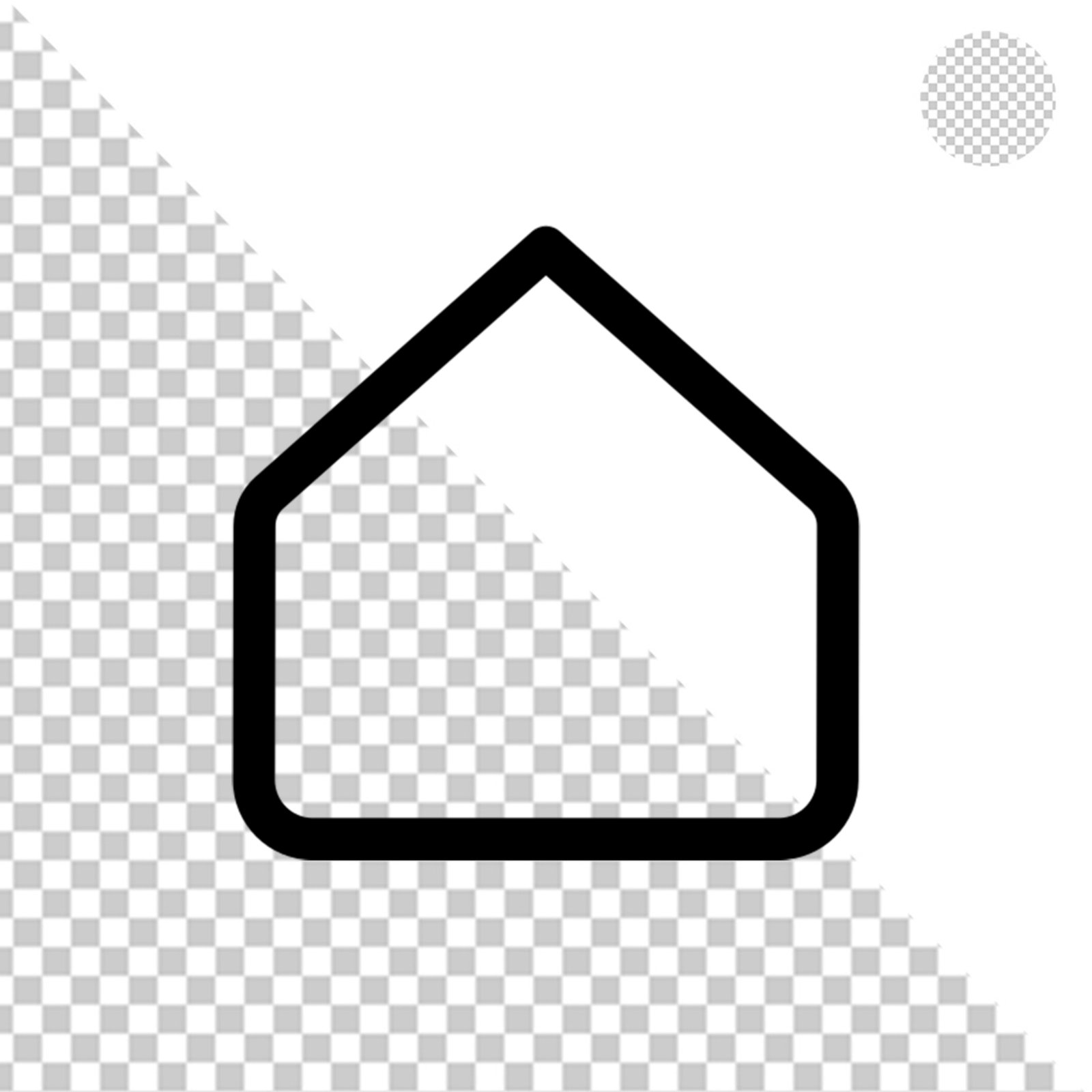 Solid Black Square Geometric Element Transparent PNG