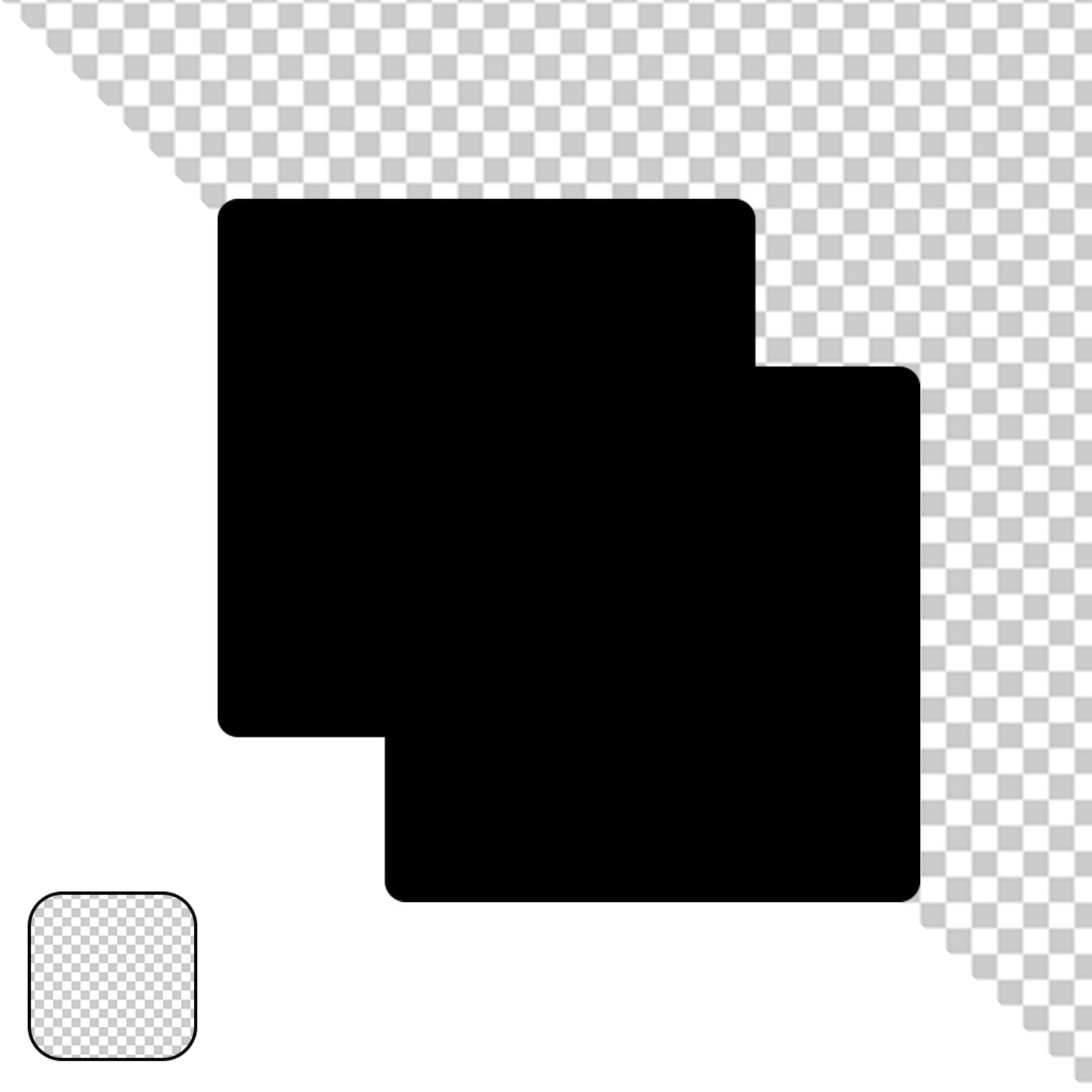 Solid Black Square Shape Isolated With Transparent Background PNG