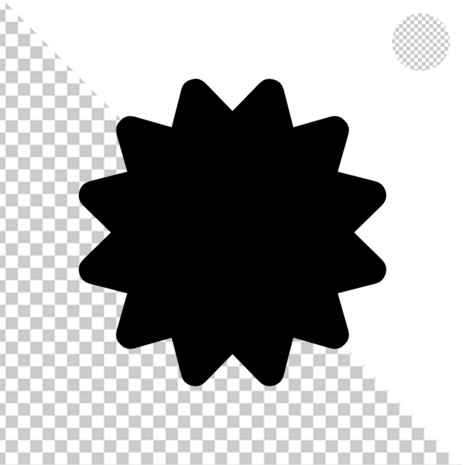 Solid Black Square Shape Transparent PNG For Design Element