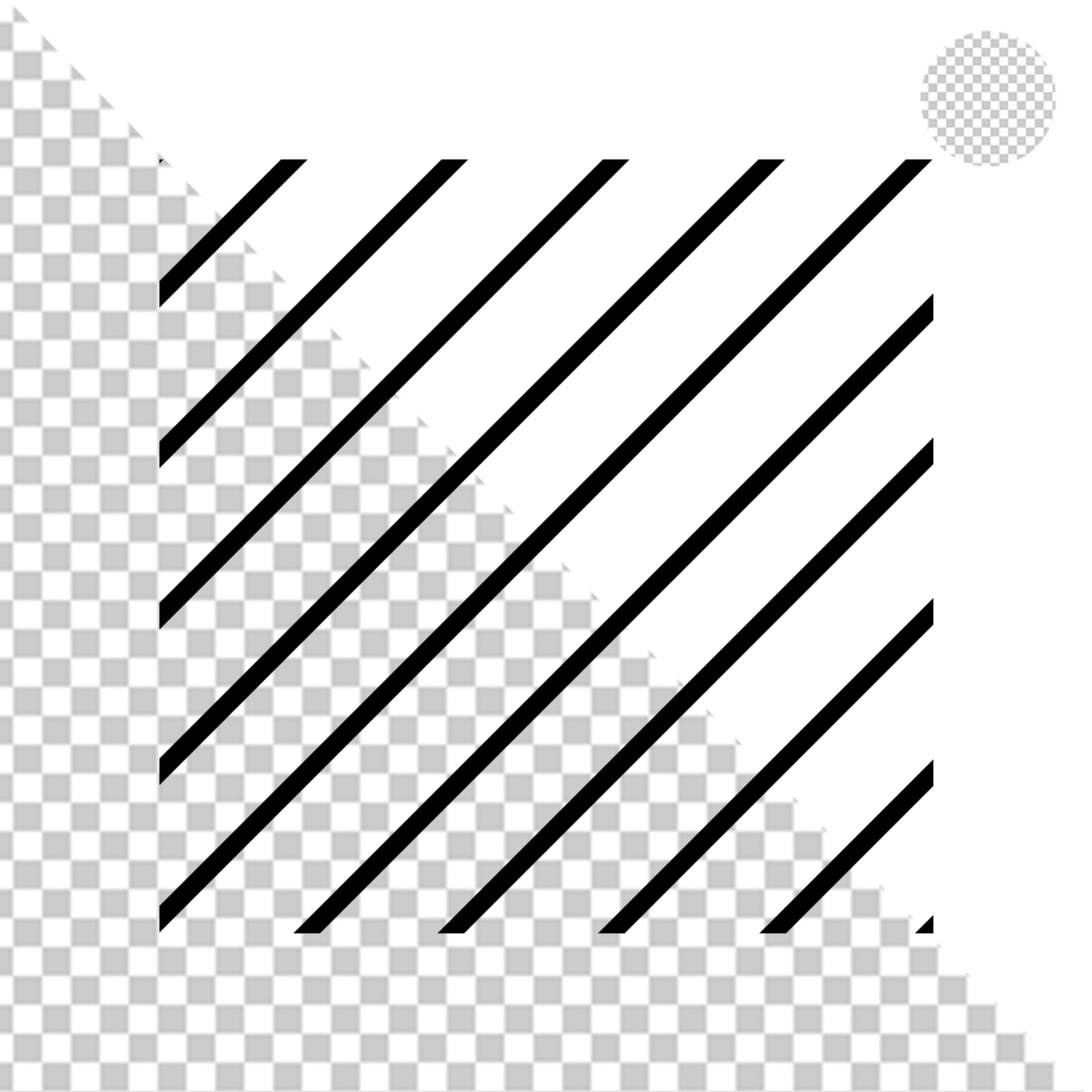 Solid Black Square Transparent PNG Minimalist Design Element