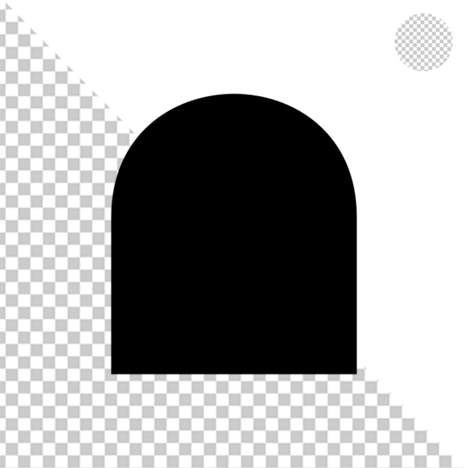 Versatile Black Rectangle Shape PNG With Transparent Background
