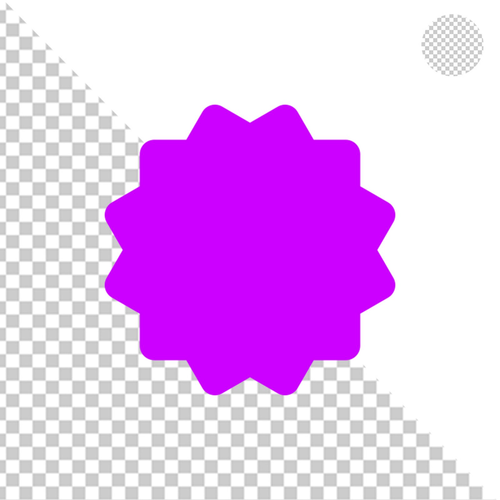 Vibrant Purple Square Design Element With Transparent Background PNG