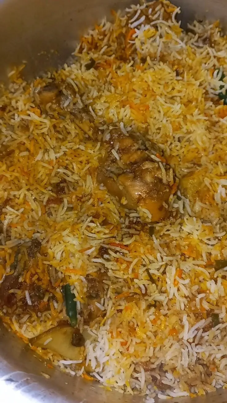 the food is prepared and ready to be eaten in the pot on the stove top