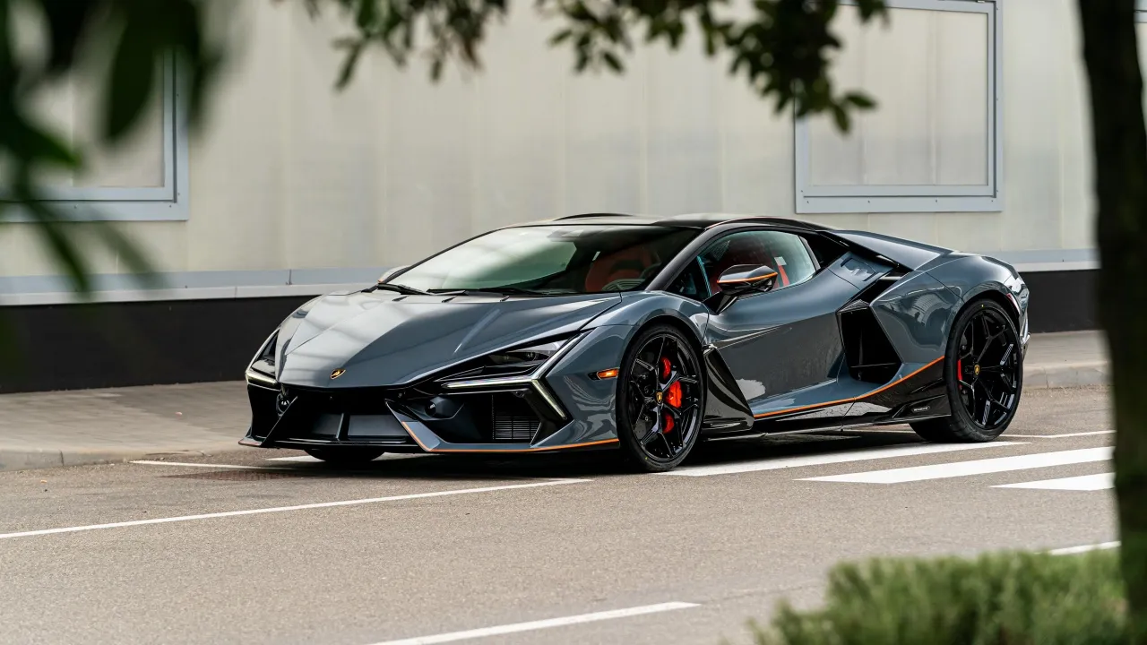 Lamborghini Revuelto, Outdoor, Hybrid sports car, 5K