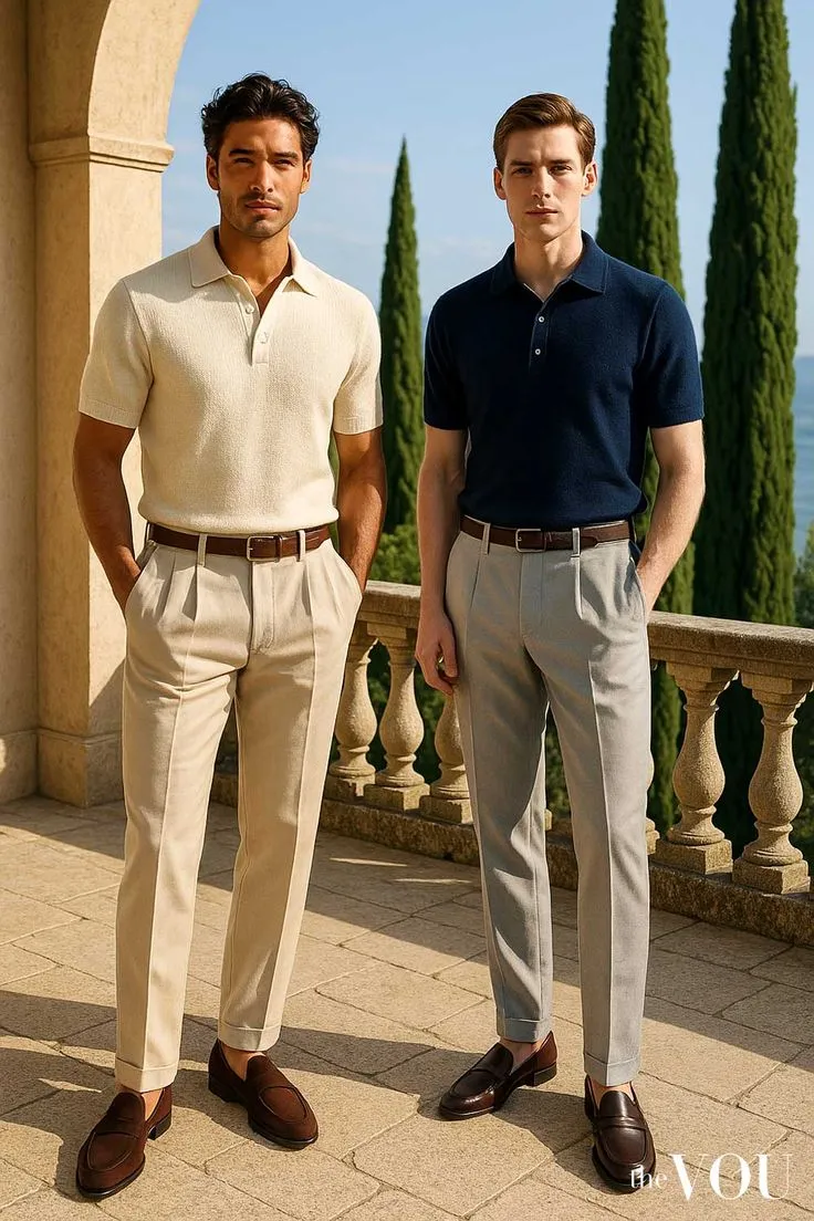 How to Style Knitted Polo Shirts for an Old Money Look | The VOU