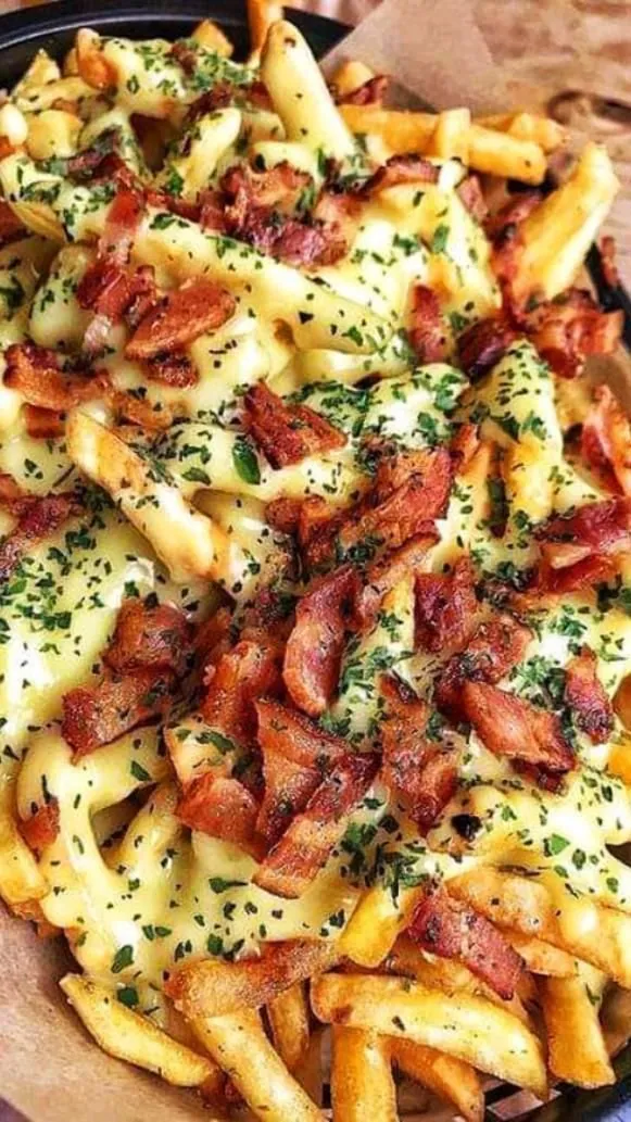 Bacon cheese fries recipe