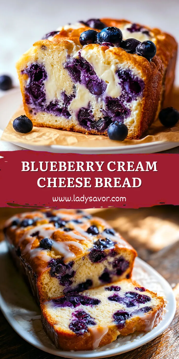 Blueberry Cream Cheese Bread