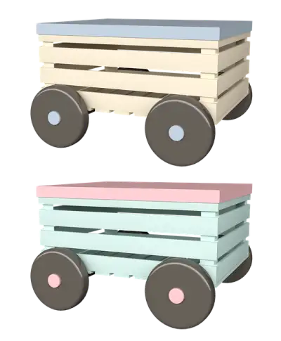 Free Toy Cart Wooden Toy Card illustration and picture