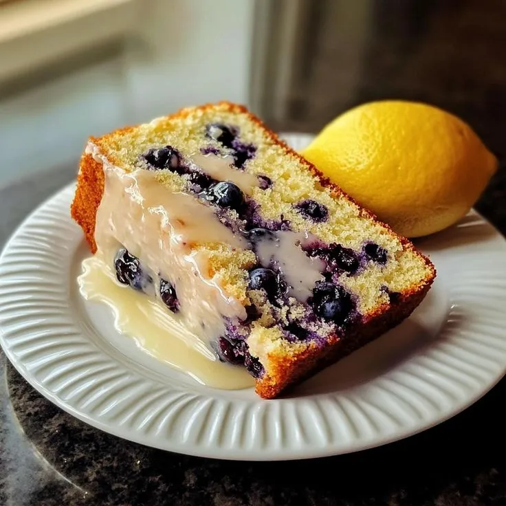 Irresistible Baked Lemon Blueberry Loaf Cake in 1 Hour