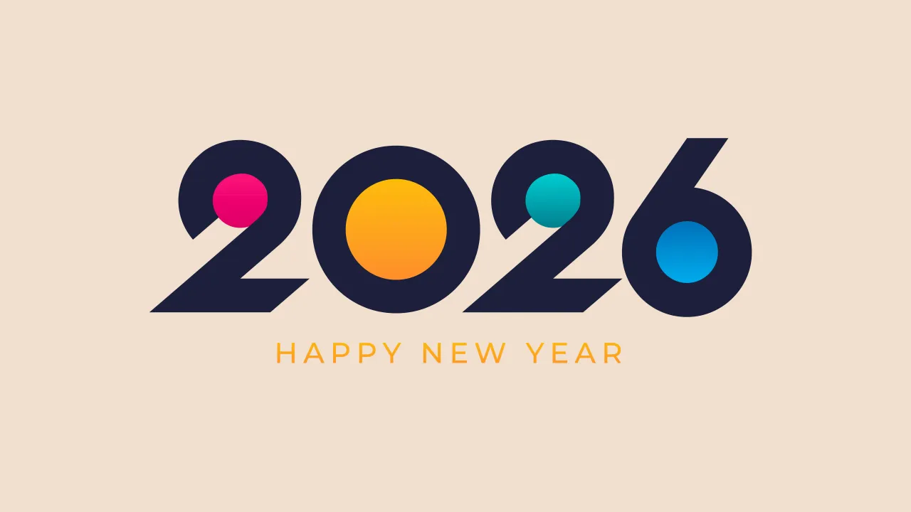 2026 New Year, Greetings, 5K, 8K, Happy New Year 2026