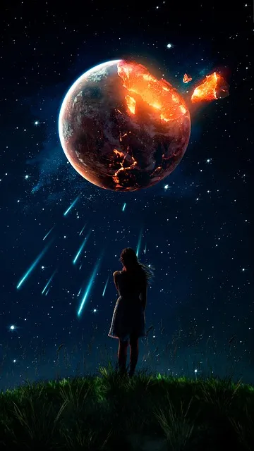 Free Woman Space Wallpaper photo and picture