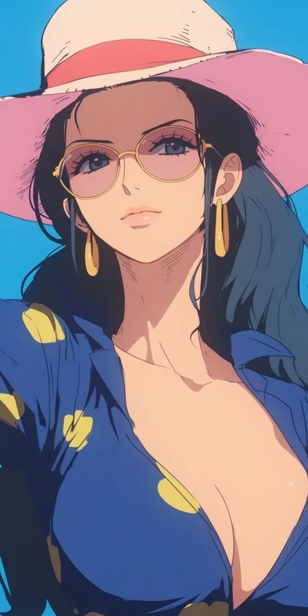 a woman in a pink hat and glasses