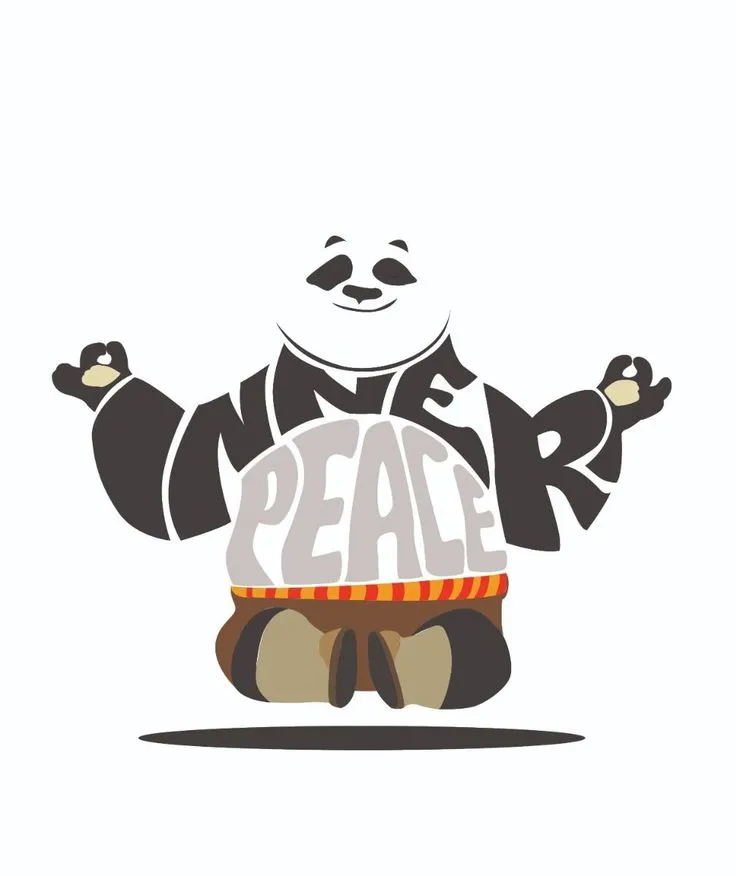 Kungfu Panda Typography - Inner Peace