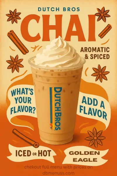 Dutch Bros Chai Menu with Prices 2025