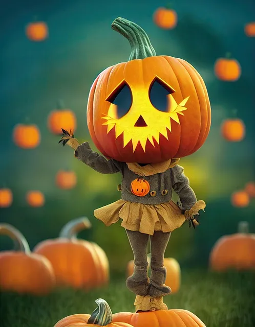 Free Halloween Scarecrow illustration and picture