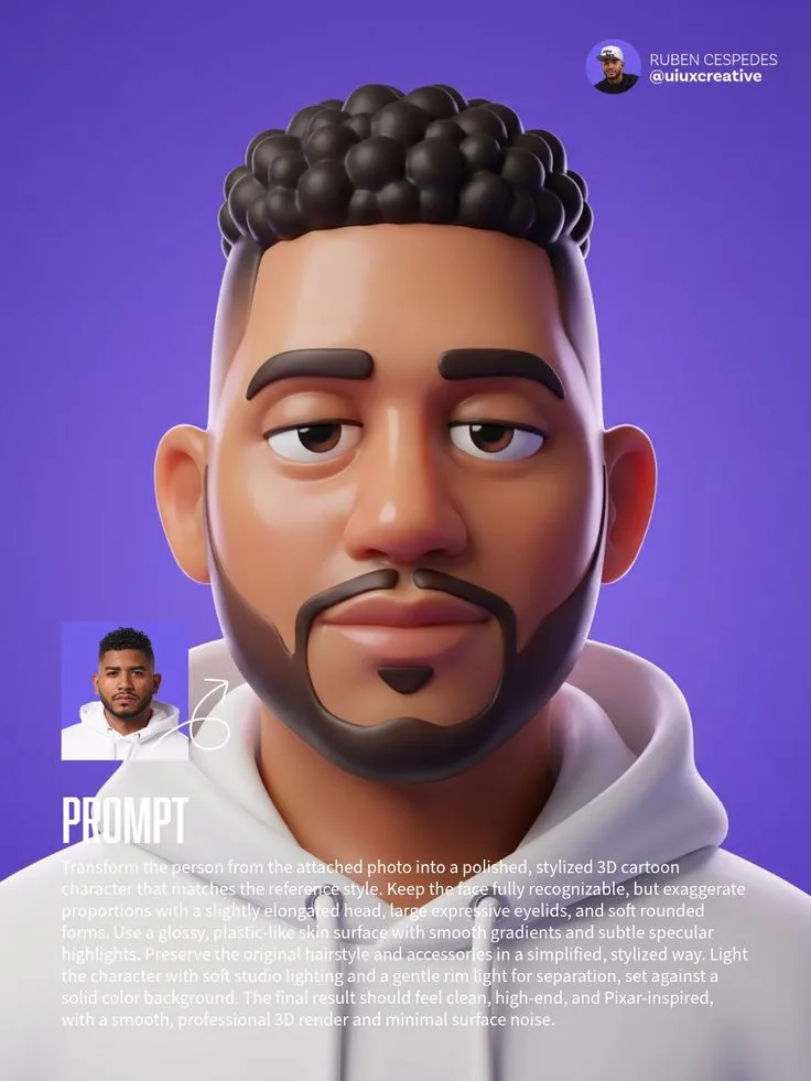 3D Cartoon Character Prompt with Nano Banana Pro