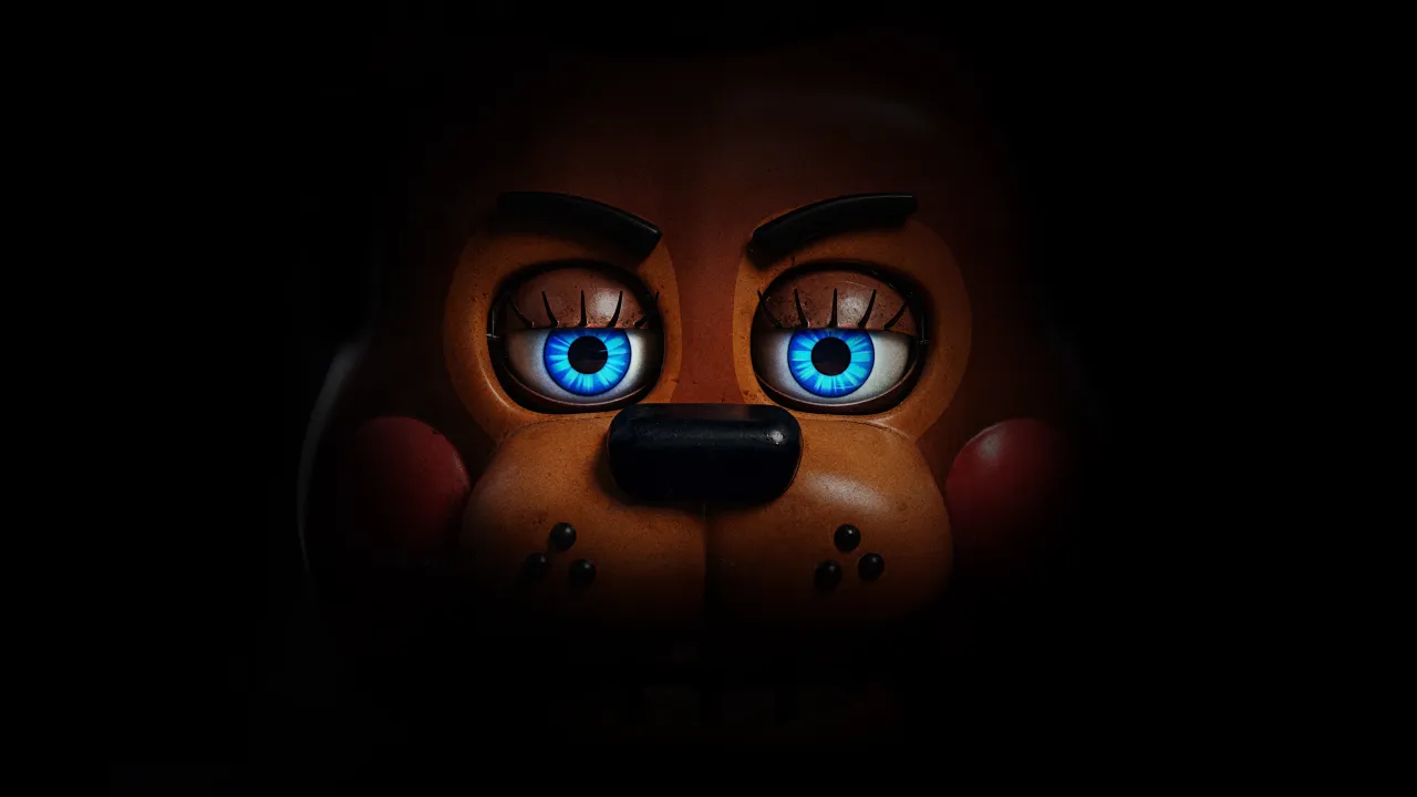 Freddy Fazbear, Five Nights at Freddy's 2, 2025 Movies, Black background, 5K