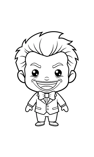 Free Joker Coloring photo and picture