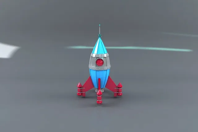 Free Space Rocket 3D photo and picture